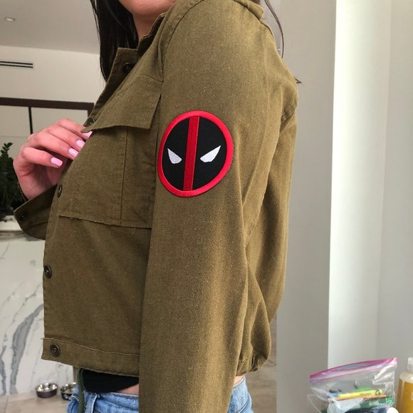 CUSTOM MADE Light Weight Jacket w Patches - Picture 5 of 7